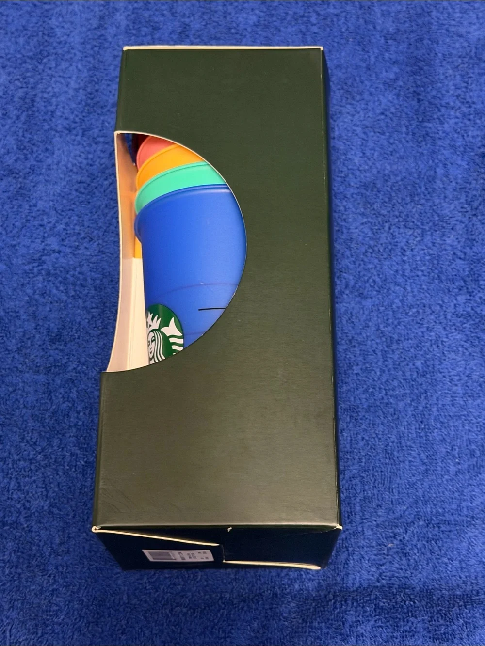 Starbucks Multicolor Color-Changing Reusable Cold Cups with Lids & Straws